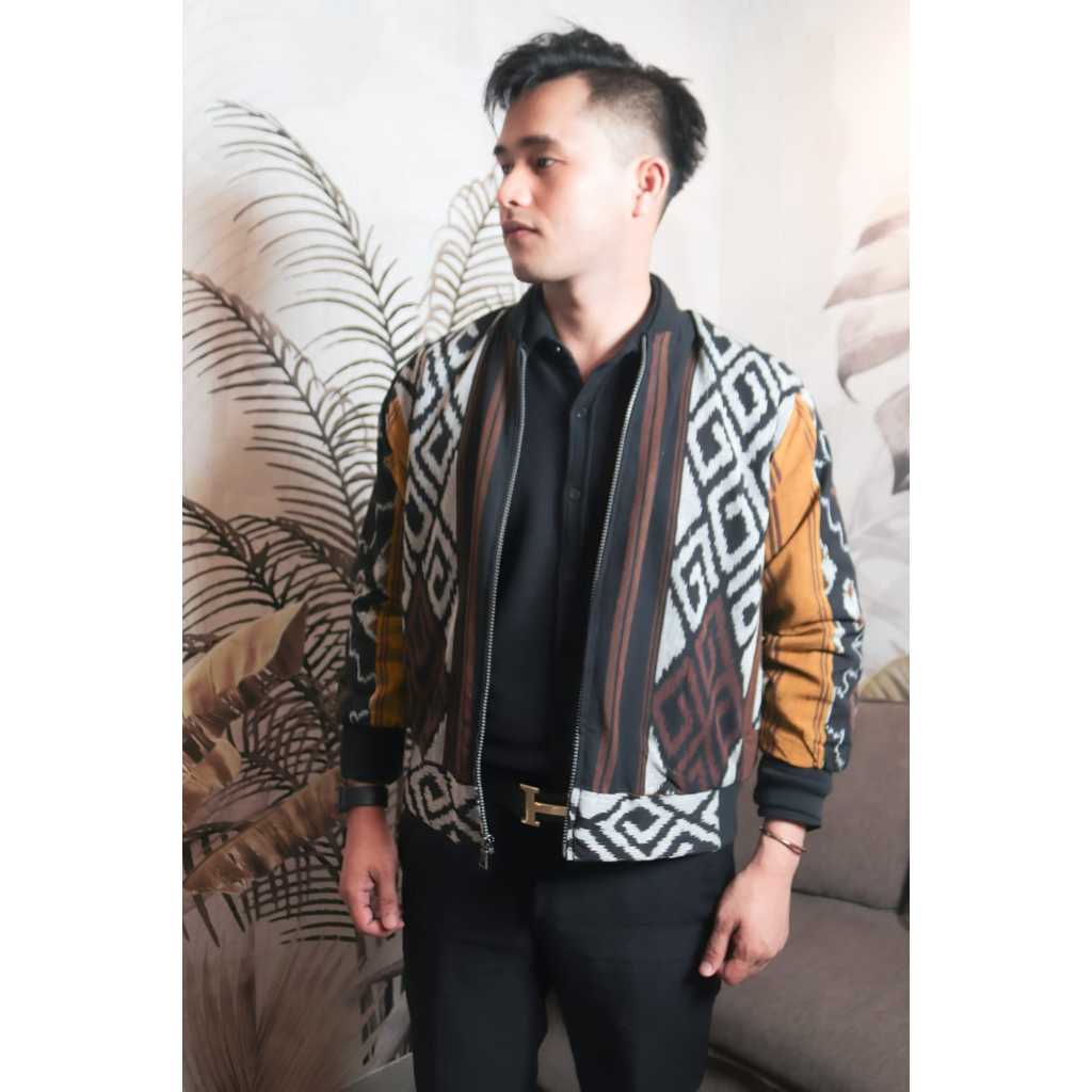 Jaket Bomber Tenun dan Jaket Bomber Batik Jaket Unisex (Sutro Batik)