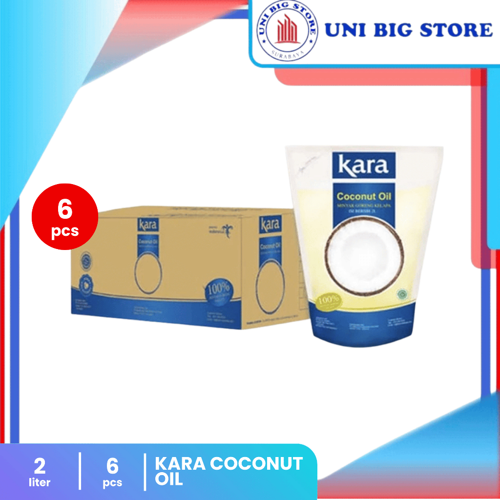 

Kara Coconut Oil 2 Liter DUS 6 pcs Minyak Goreng Kelapa Pouch Refill
