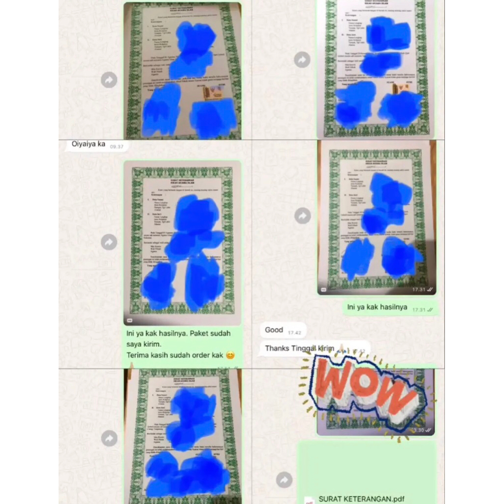 

Surat Marriage Sirii (NikahSiri)