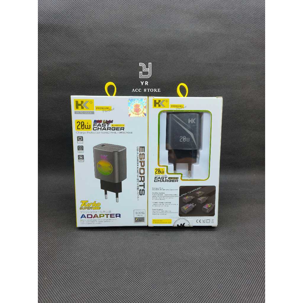 BATOK / ADAPTER CHARGER HK D061A FAST CHARGING 20W USB POWER ADAPTER