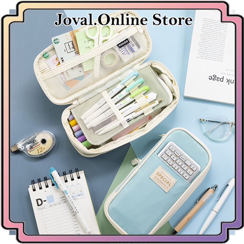TEMPAT PENSIL KOREA MULTI SEKAT KAPASITAS BESAR EXPANDABLE ANGOO SPCL / KOTAK PENSIL PENCIL CASE BIG