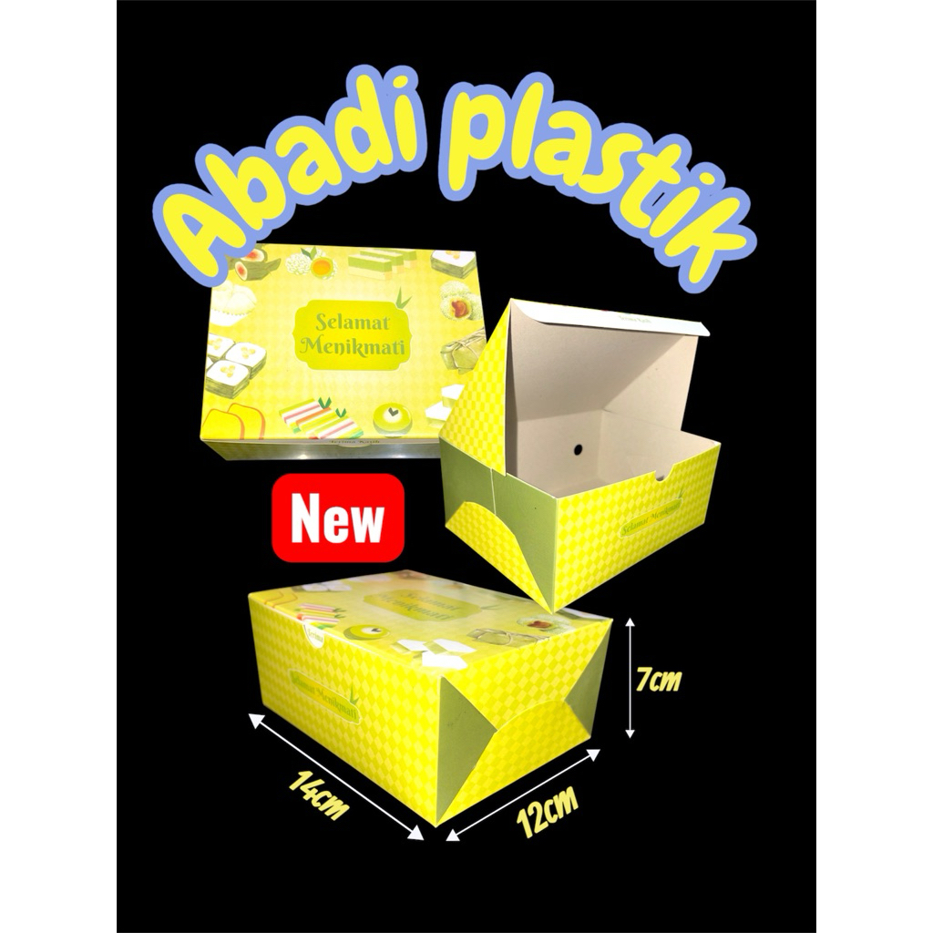 

DUS KUE MOTIF HIJAU 12X14/BOX KUE/DUS SNACK 12x14 -100PCS