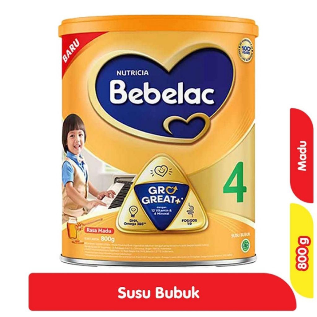 

Bebelac 4 GroGreat+ Susu Bubuk PertumbuhanAnak Madu 800 g