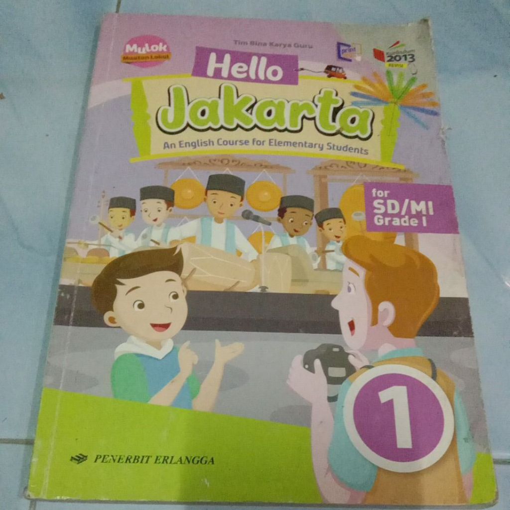 Hello Jakarta kelas 1 SD, Erlangga , buku secand