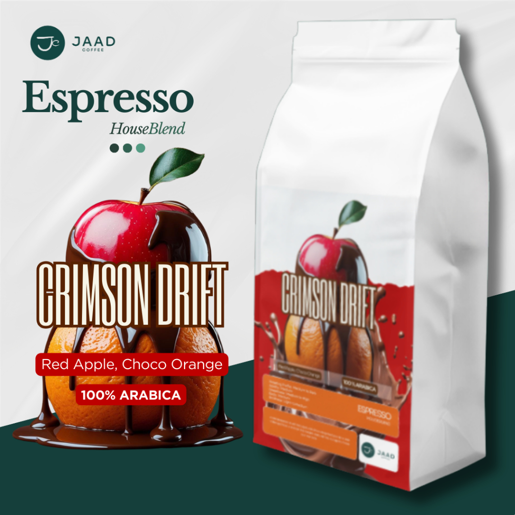 

Crimson Drift 100% Arabica - Espresso House Blend Series Grade 1 - Kopi Bubuk Fresh Roasted