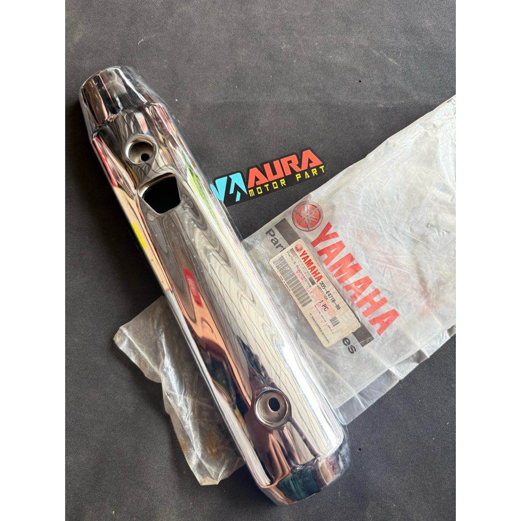 Tameng knalpot nouvo z original yamaha pelindung knalpot protector nouvo z tutup knalpot nouvo z ori