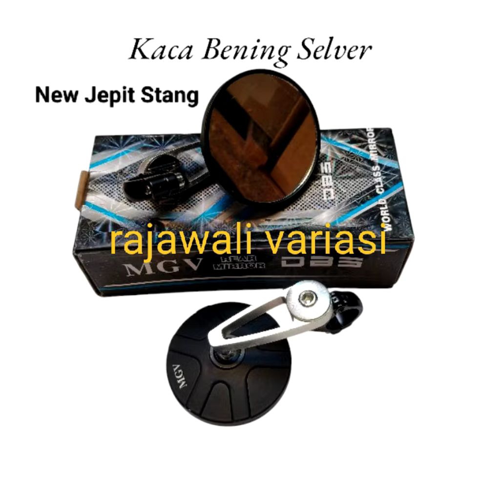 Spion jepit stang bulat KLX crf 150-wr 155 Supermoto kaca bening / spion new bulat mgv universal mot