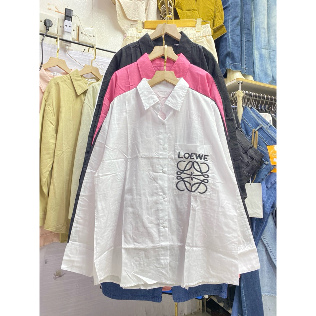 kemeja oversize import wanita