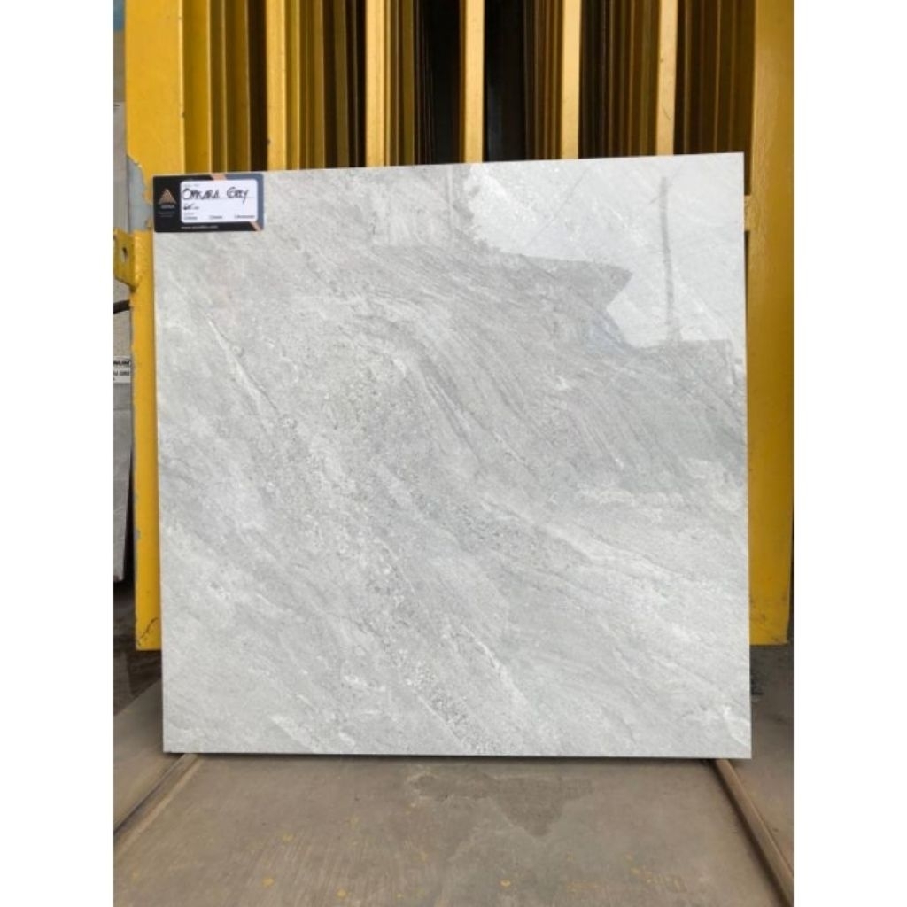 granit lantai 60x60 ARNA omkara grey motif marmer glossy