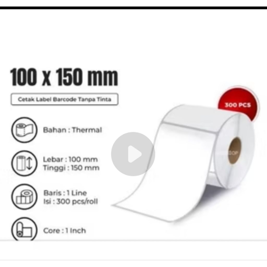 

KERTAS STIKER TERMAL 100x150MM/KERTAS CETAK RESI