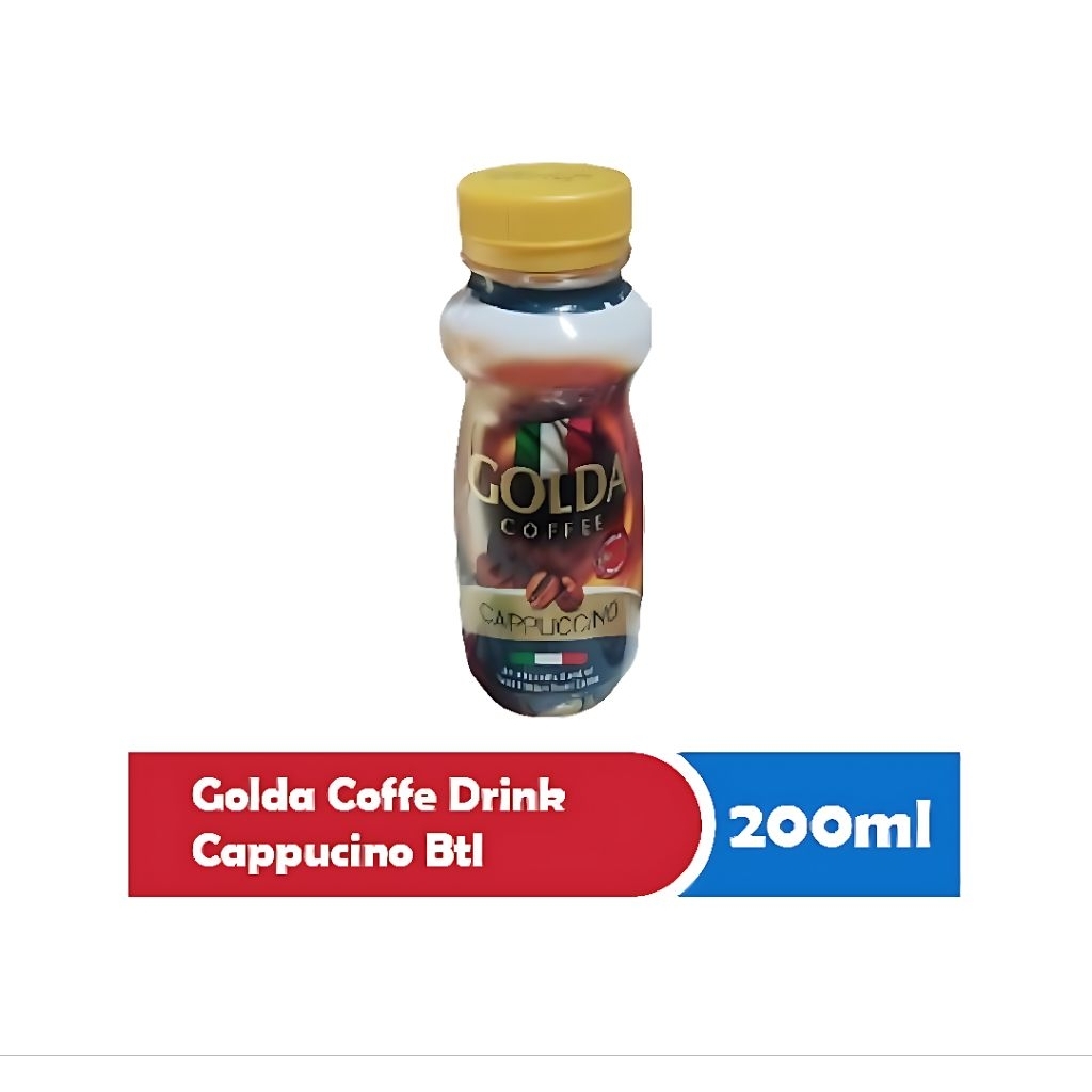 

GOLDA Minuman Kopi Ras Cappucino/Dolce Latte 200ml (Isi 12 Botol)