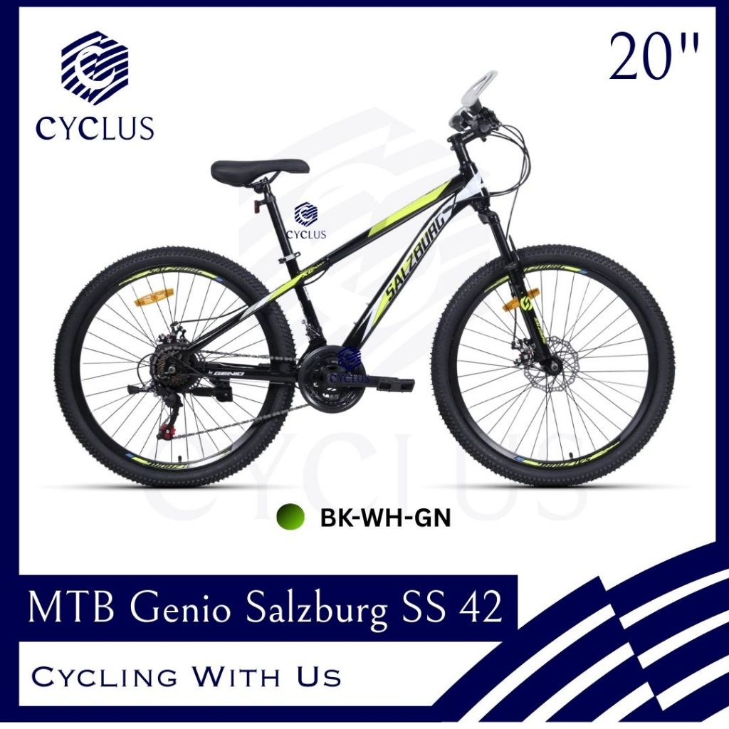 Sepeda Gunung MTB Genio Salzburg SS 42 20 Inch Disc Brake Rem Cakram New Anak Dewasa