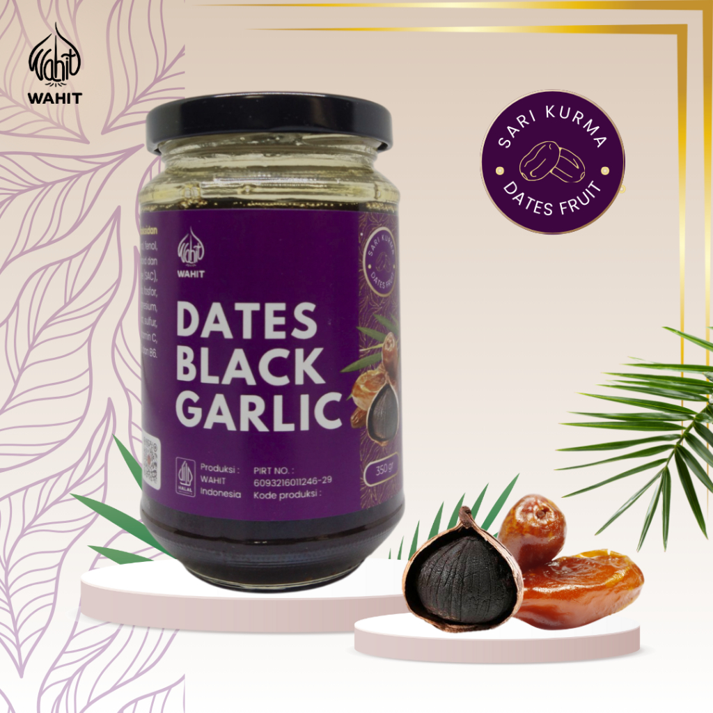 

Dates Black Garlic Bawang Hitam Tunggal Sari Kurma Kaya Antioksidan Sumber Energi WAHIT 350 gr