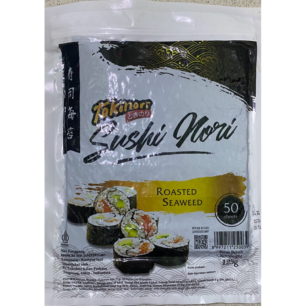 

tokinori / nori sushi isi 50 lembar