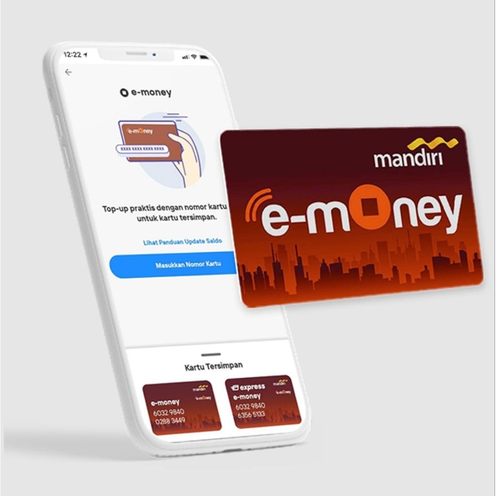 Kartu E-money Mandiri Random New/ Kartu Mandiri/ E-money Mandiri/ eMoney Card/ E-toll Mandiri/ Mandi