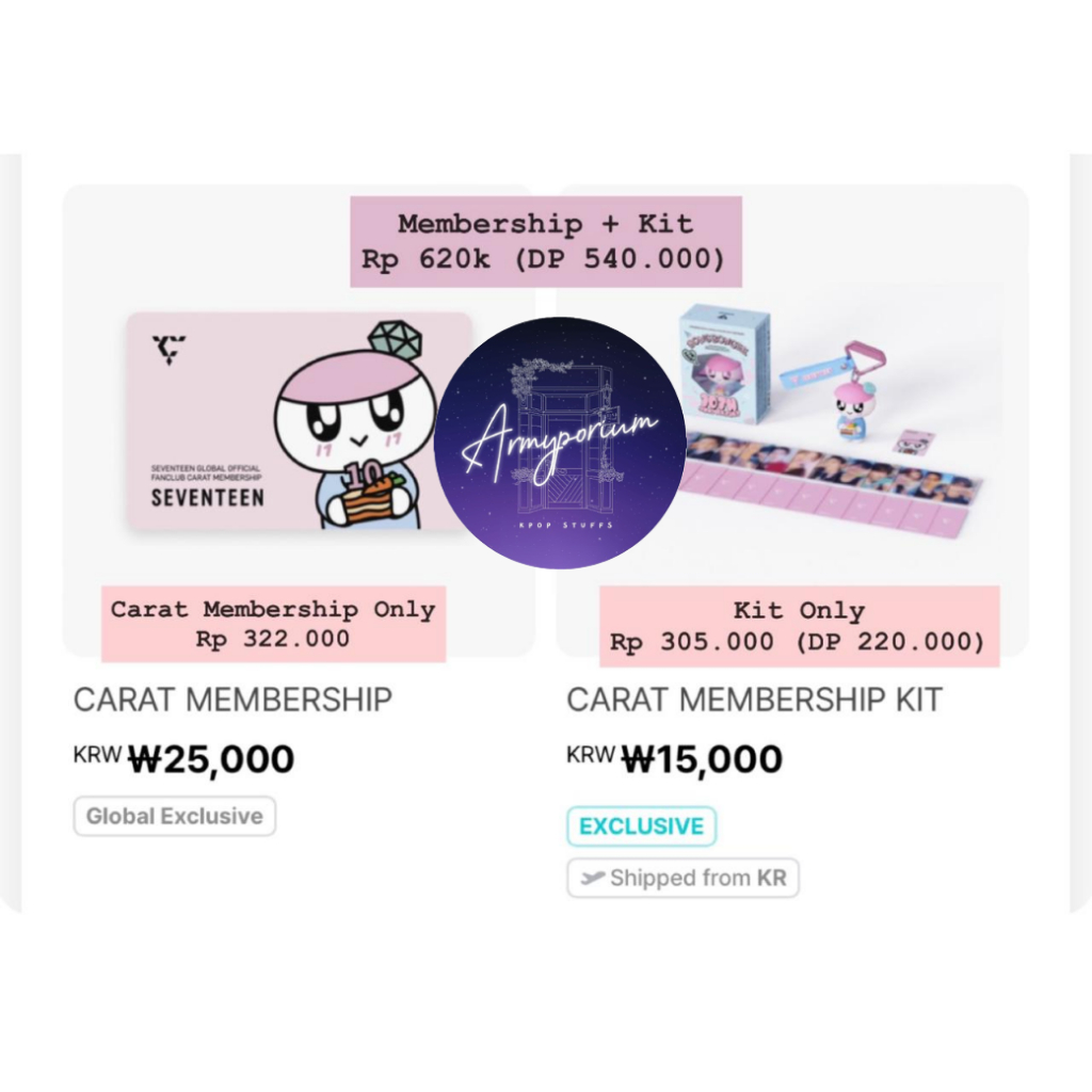 [PO] Official Membership CARAT SEVENTEEN Membership Kit