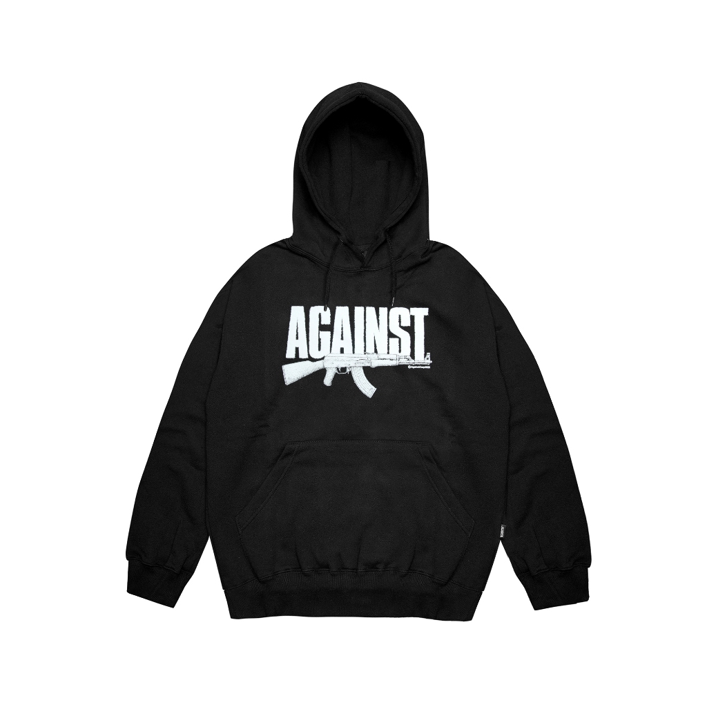 Againstcorp Sweater Hoodie Pria - Gun Assault AK47