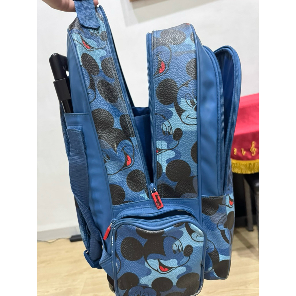 Preloved smiggle mickey anak SD trolley bag 97%
