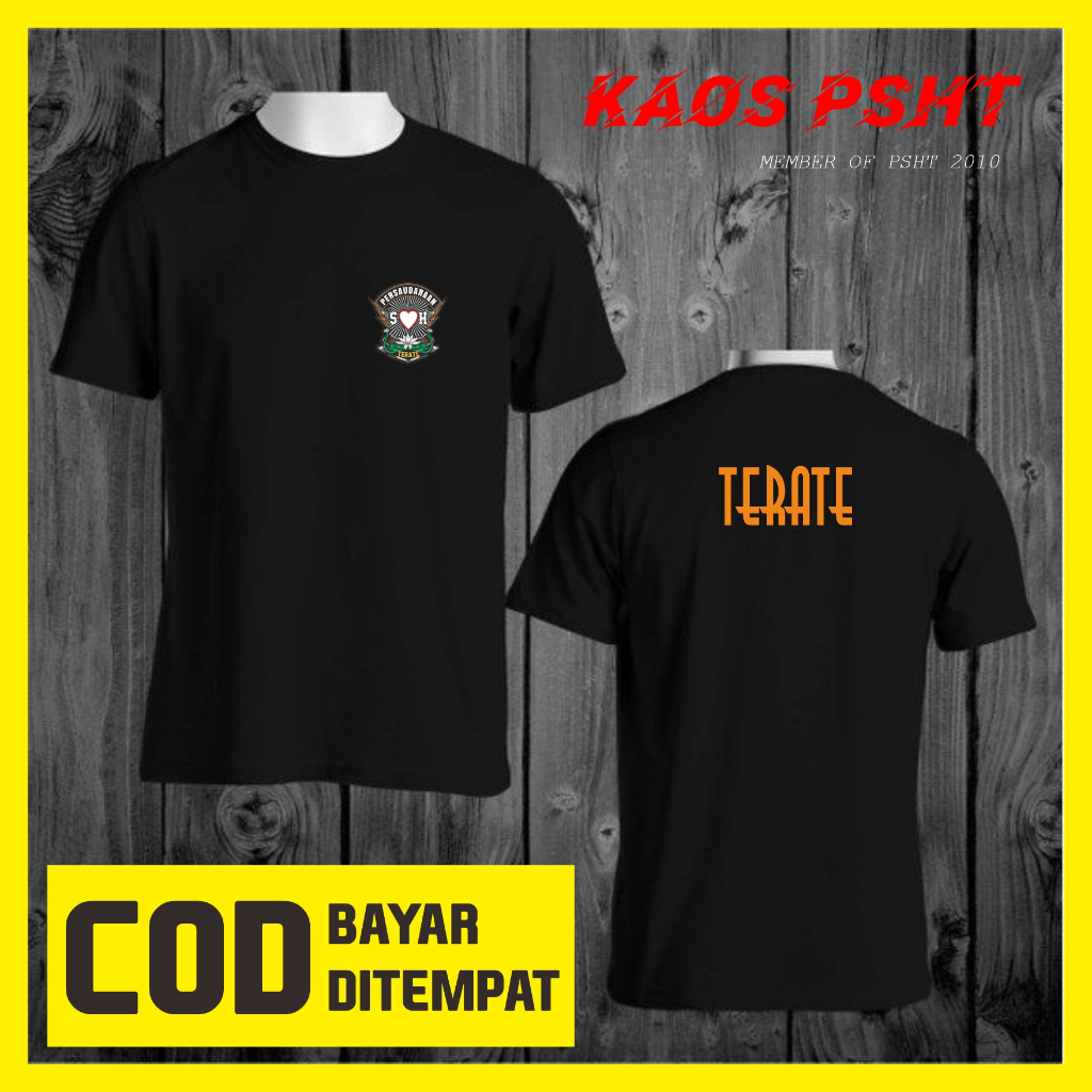 Kaos Jamper SH Terate Kaos PSHT Desain Simpel Bahan Katun Soft Premium Dewasa