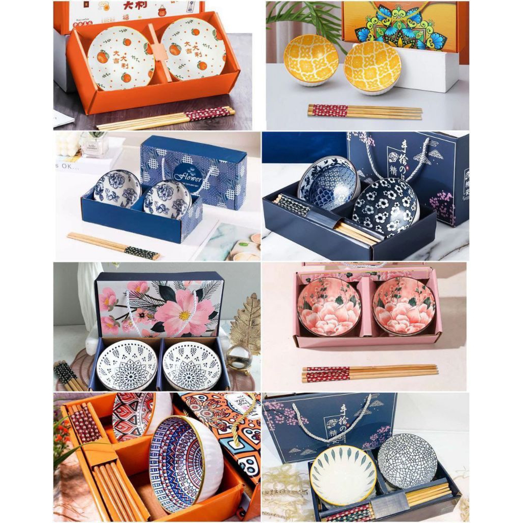 mangkok keramik set 2