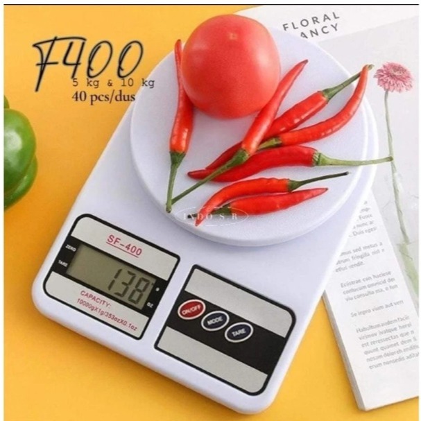 Timbangan Kue SF400 Timbangan Dapur Digital Elektrik 10Kg SF-400 Timbangan Mini Serbaguna