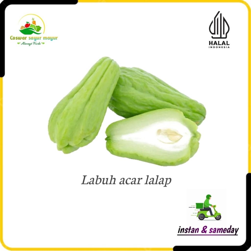 

labu acar segar ( 500gram ) sayur fresh harian/sayuran lalapan/sayuran hijau sehat