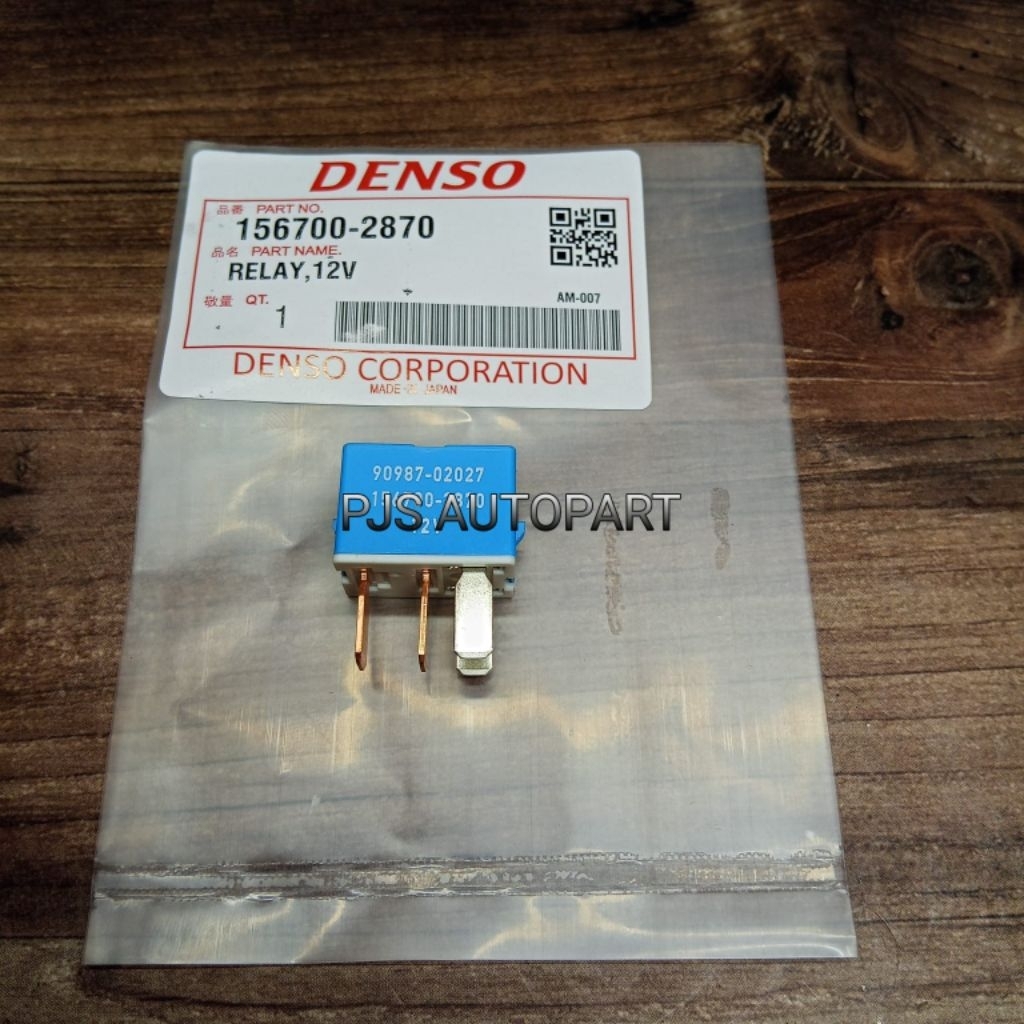RELAY AC-RELAY BIRU PLASTIK 12V KAKI 4 PIN DENSO UNIVERSAL AVANZA XENIA JAZZ