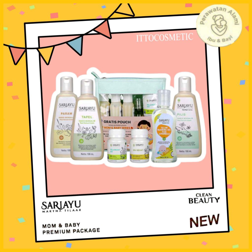 SARIAYU Paket Jamu Habis Bersalin Lengkap | Param Pilis Tapel Kaplet Telon