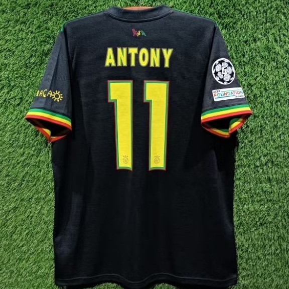 Jersey Ajax Original 2021-2022 3rd XL Antony 11 UCL Bob Marley