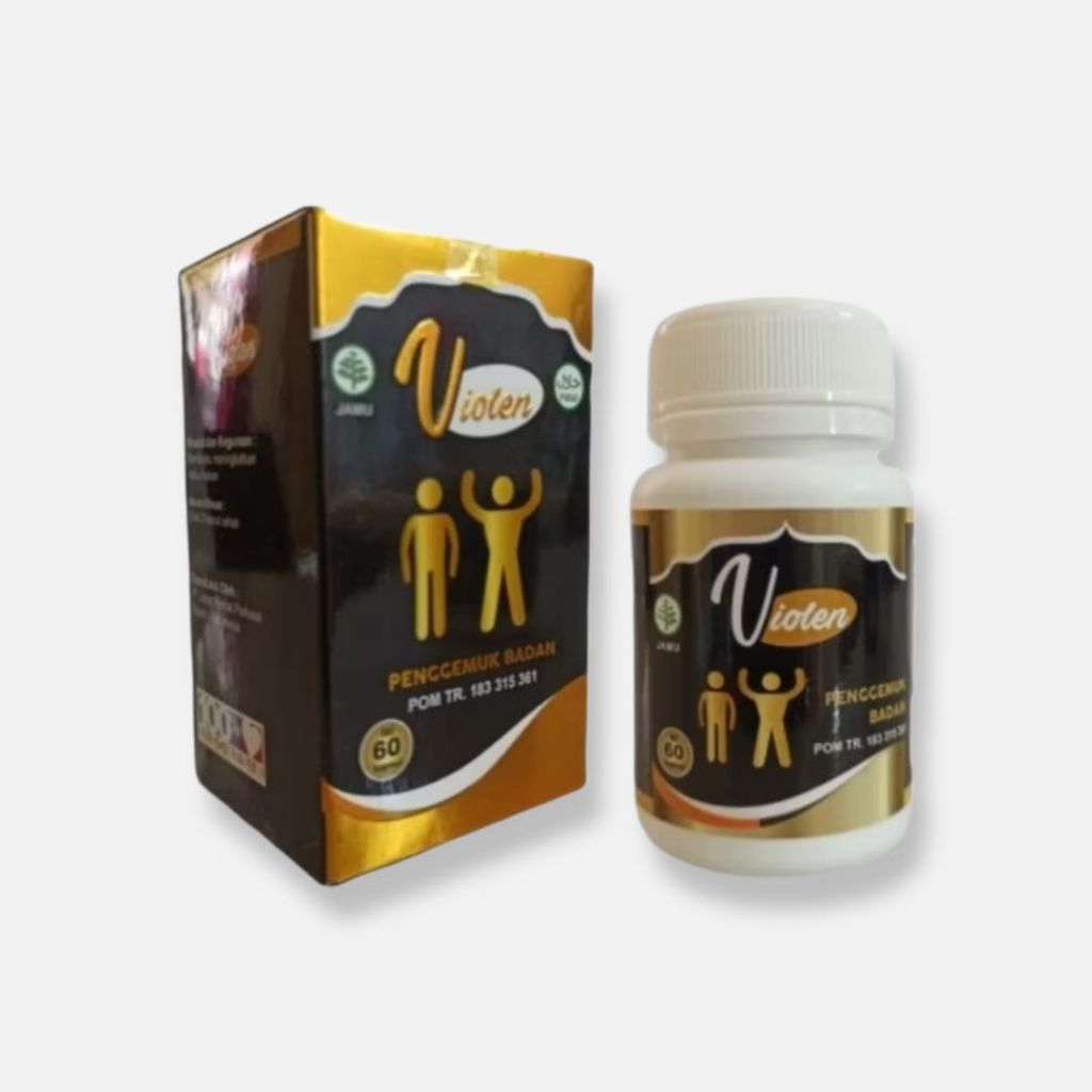 Violen Original Obat Gemuk- Penggemuk Badan -Penambah BB 60 Kapsul