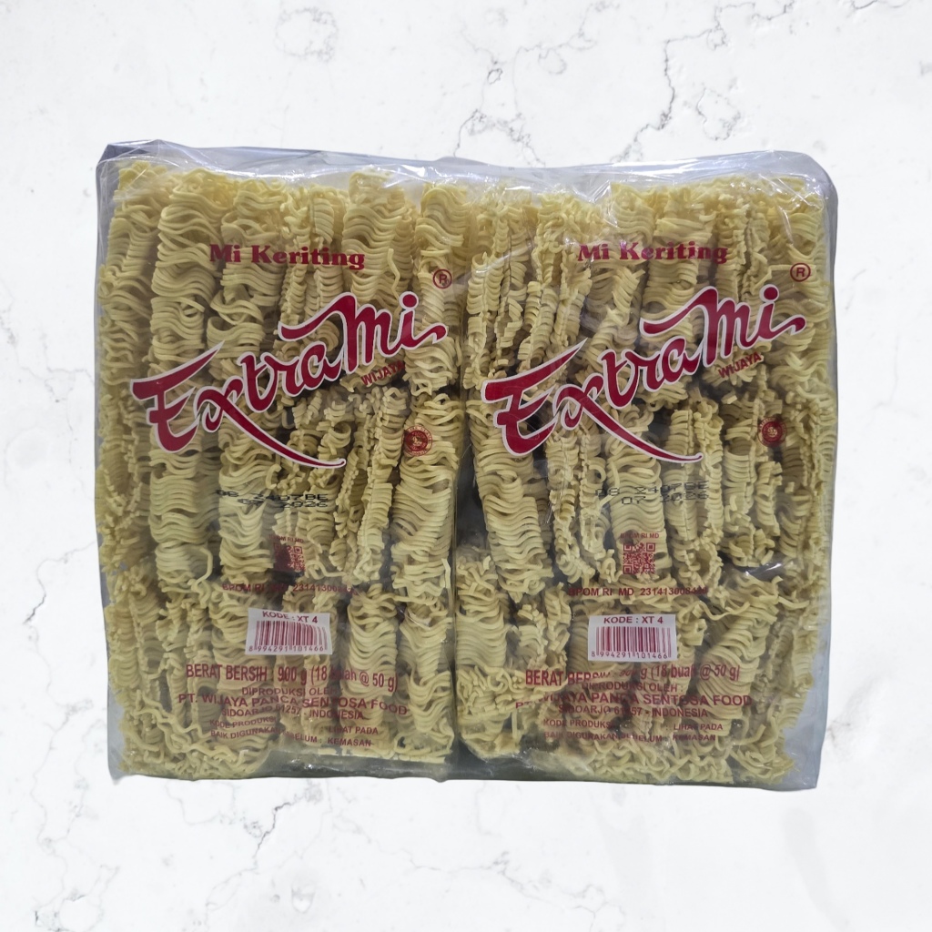 

MIE KERITING EXTRA MIE - XT 4 - ISI 4 BUNGKUS - 900 gram