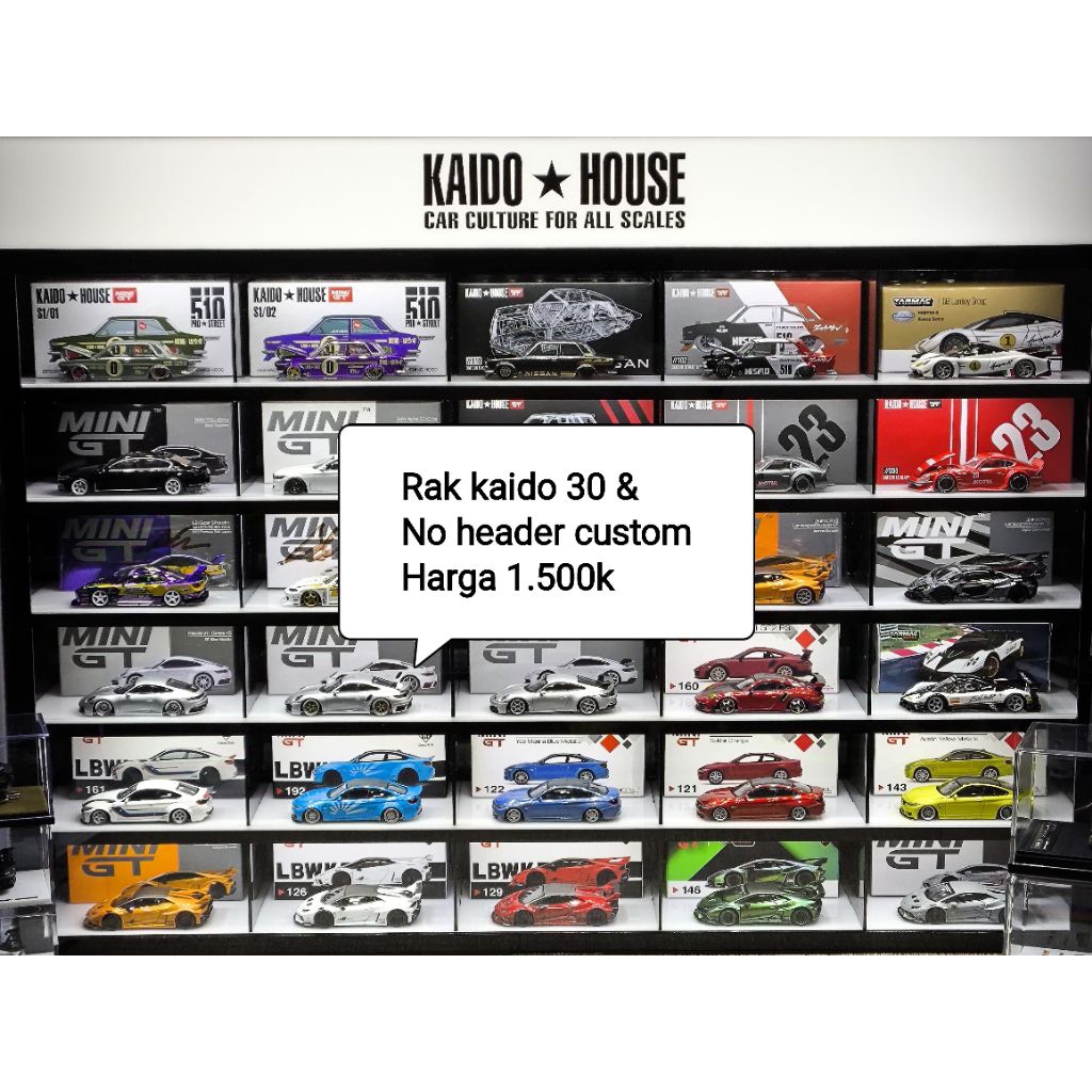 Rak Akrilik diecast custom led