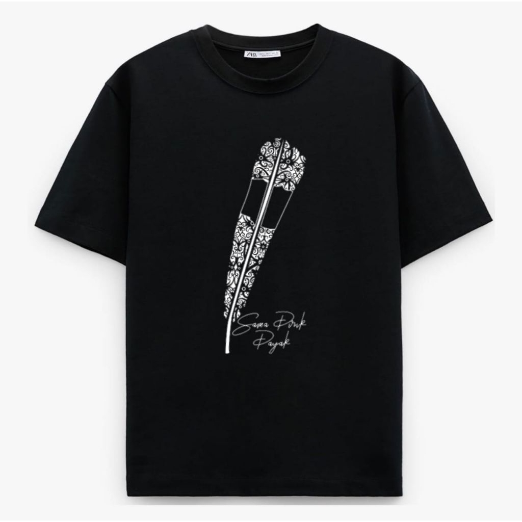 KAOS BORNEO DAYAK BULU RUAI SAMA DIRIK DAYAK SPONSOR