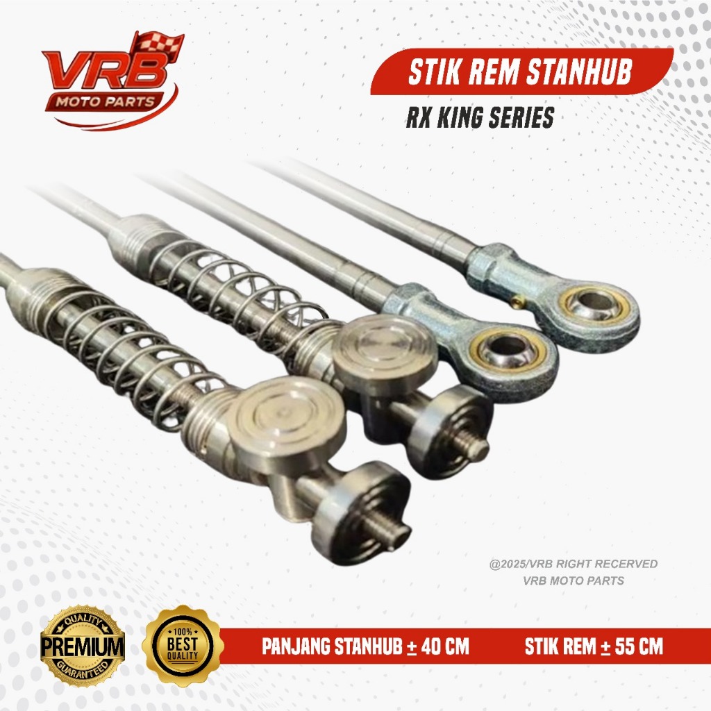STIK REM STANHUB TUTUP TROMOL BELAKANG STAINLESS RX KING RX S RXK