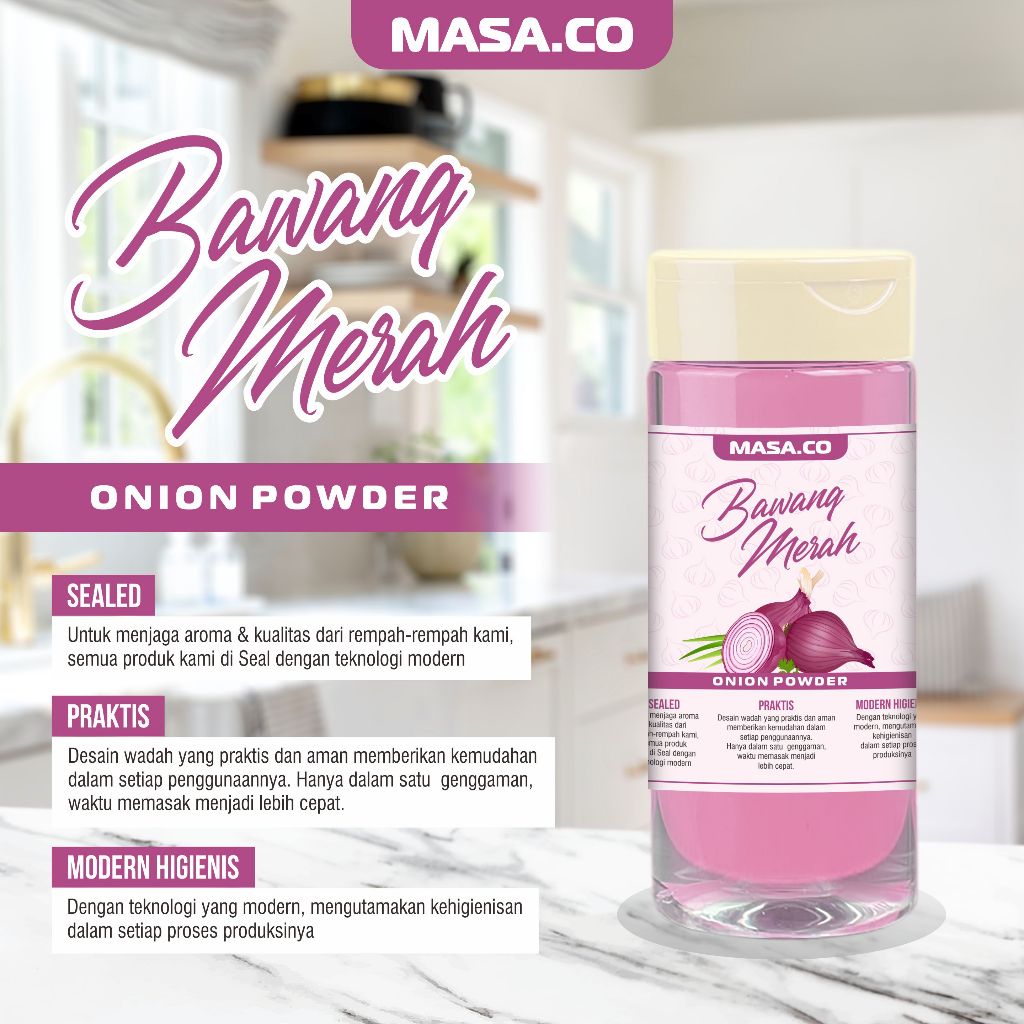 

BUMBU DAPUR BAWANG MERAH - MASA.CO - BUMBU REMPAH ALAMI 140ML