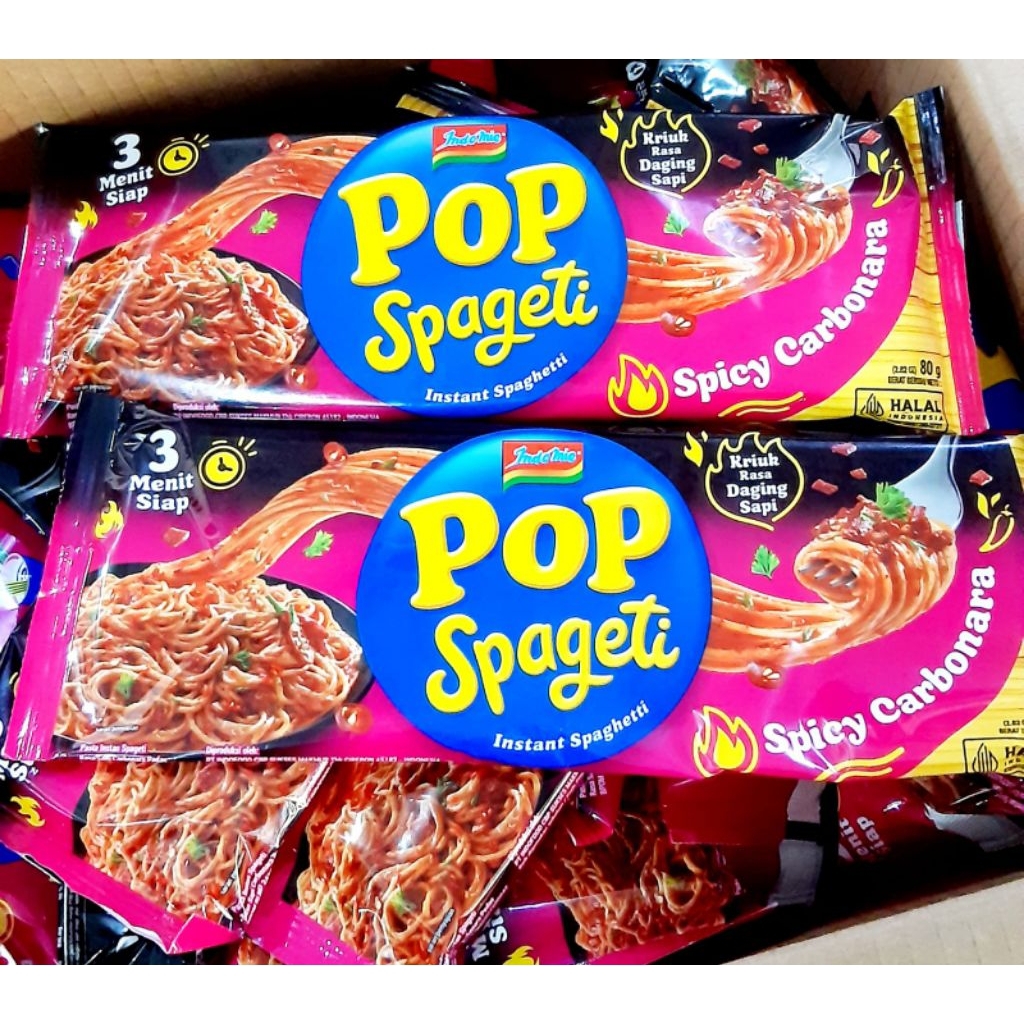 

3BUNGKUS INDOMIE POP SPAGETI 84GR