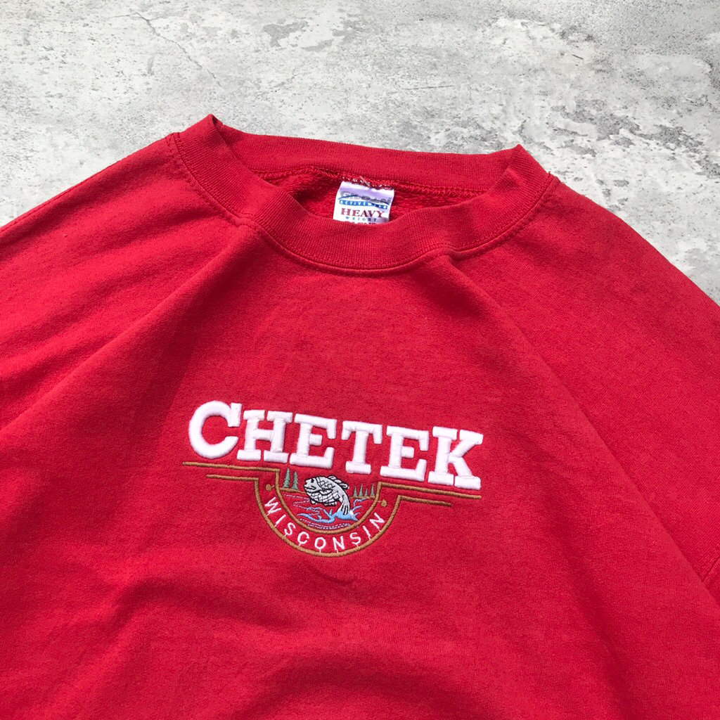 vintage crewneck sweater gildan heavy weight rare heavy blank boxy streetwear