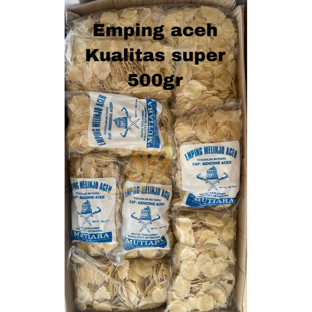 

kerupuk emping aceh super tipis 500gram