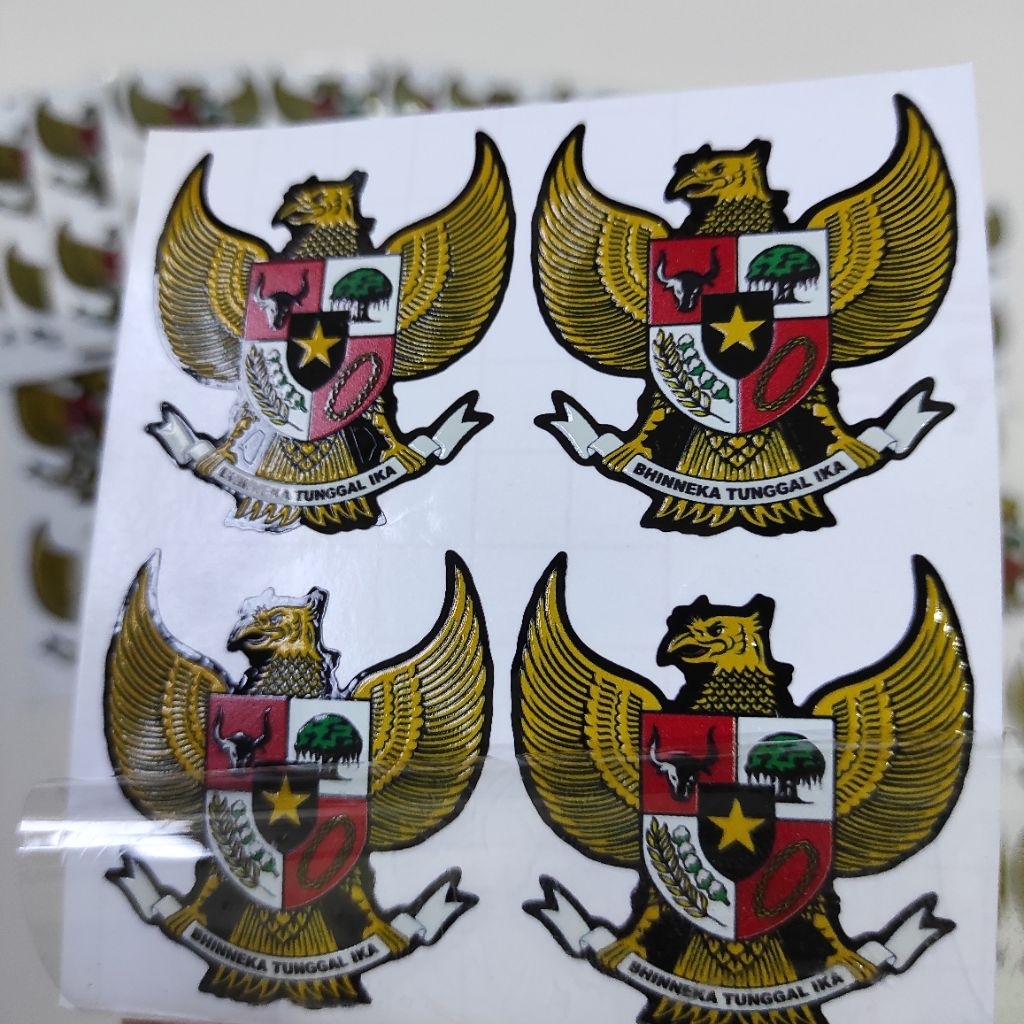 

STIKER TIMBUL UV DTF 3D LOGO GARUDA ISI 4 MUDAH DITEMPEL ANRI AIR