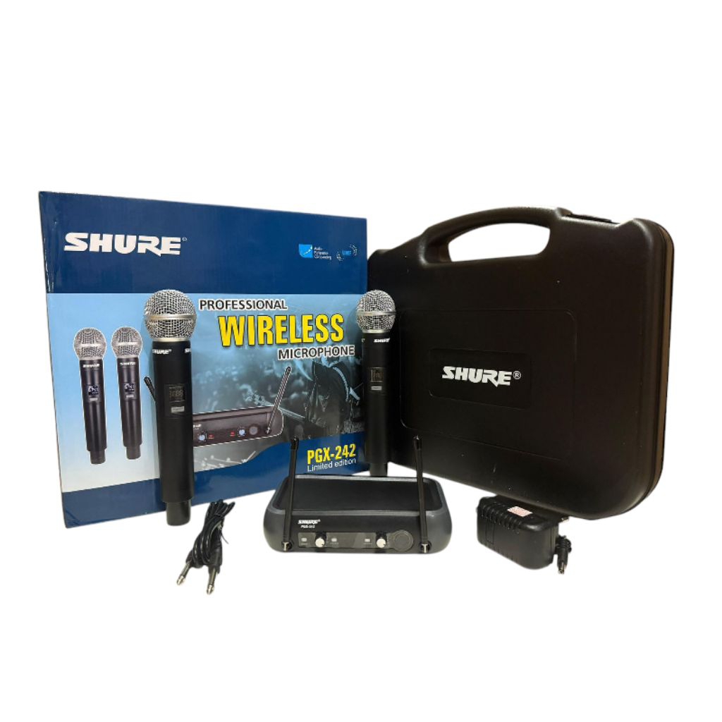 Mic Shure Pgx242 Wireless Mikropon Pgx 242 Mikrofon Pgx-242 Dual Mic