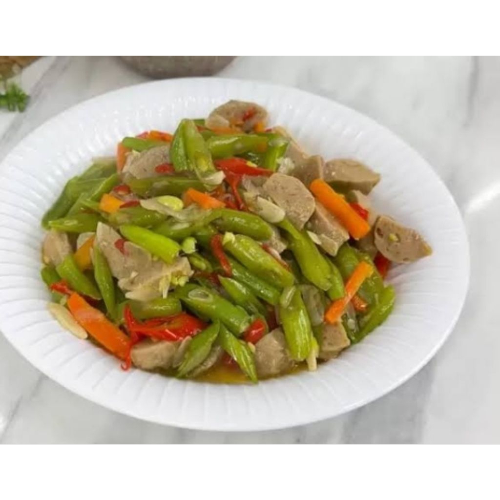 

Tumis Buncis Wortel Putren Baso Sapi Untuk Porsi 5 Orang Siap Makan.