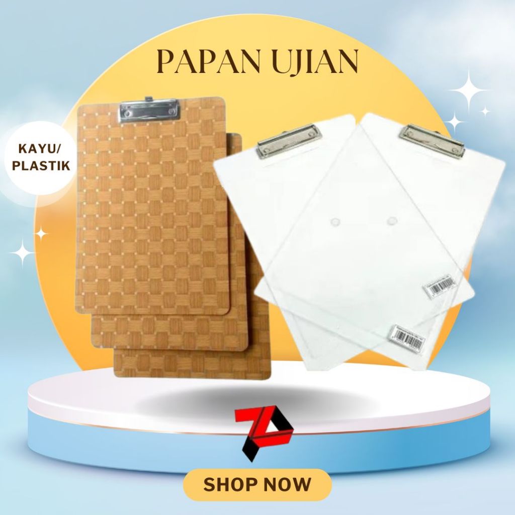 

Papan Ujian bahan kayu atau plastik uk. folio (ECER)