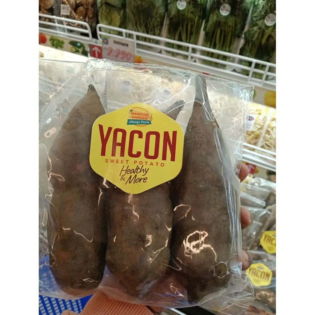 

ubi yakon per 1 pack isi 3 -+ 700gr per pack
