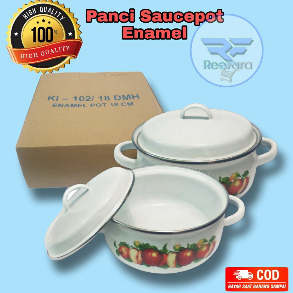 Panci Saucepot Enamel Kedaung