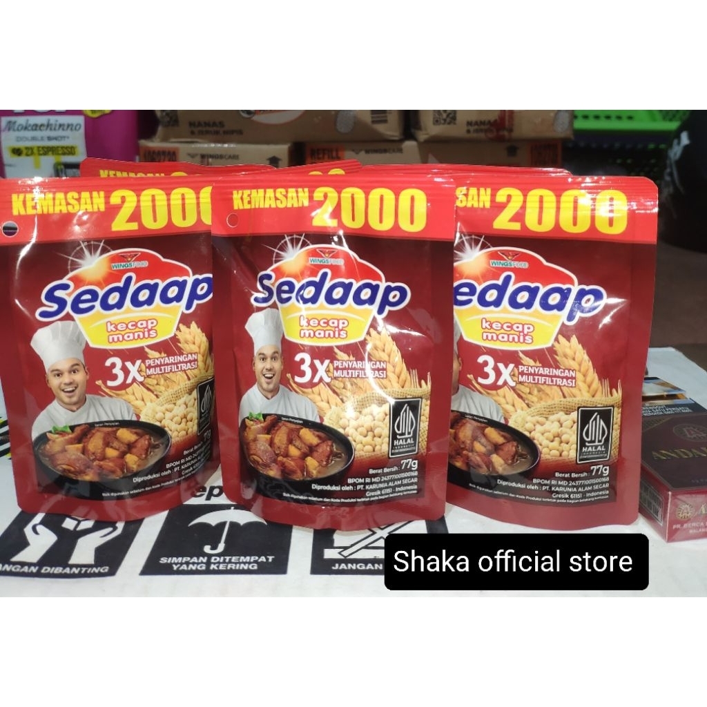 

20 Pcs Kecap Sedap Kecap Manis Kemasan 2000an 77gr