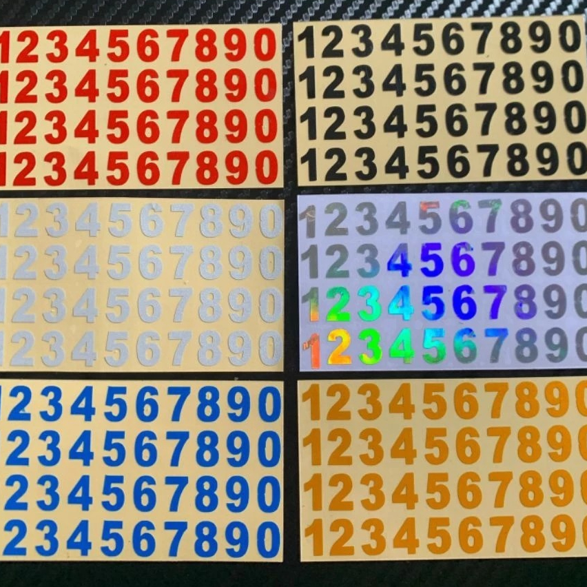 

stiker cutting angka stiker papanan/stiker tahan air dan kuat tempel