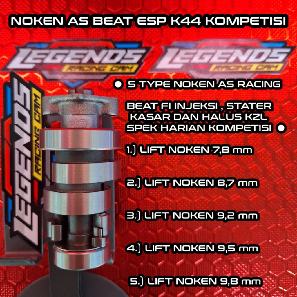 Noken As Racing Beat Esp Kzl K44 Injeksi Harian Racing Kompetisi - LEGENDS RACING