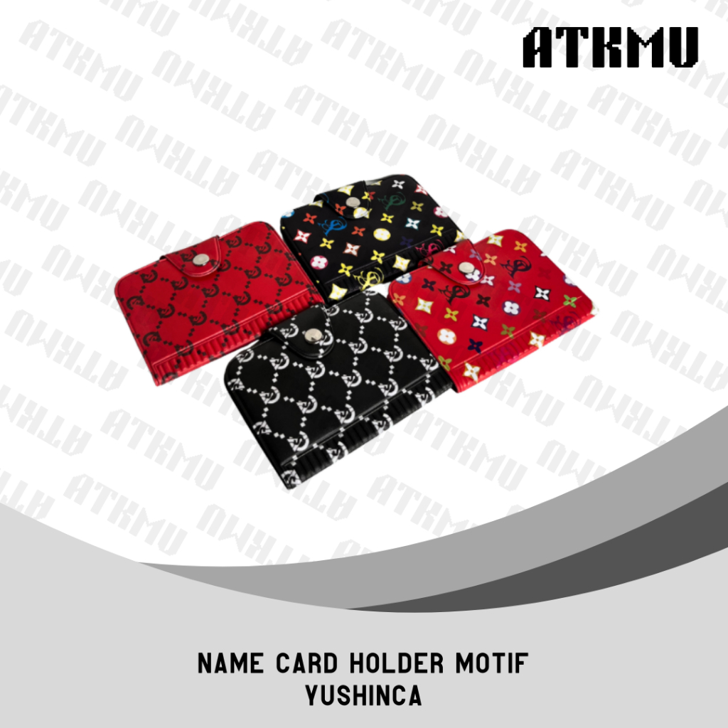 

Yushinca Dompet Kartu 20 Slot Motif / Card Case Kulit Sintetis Motif