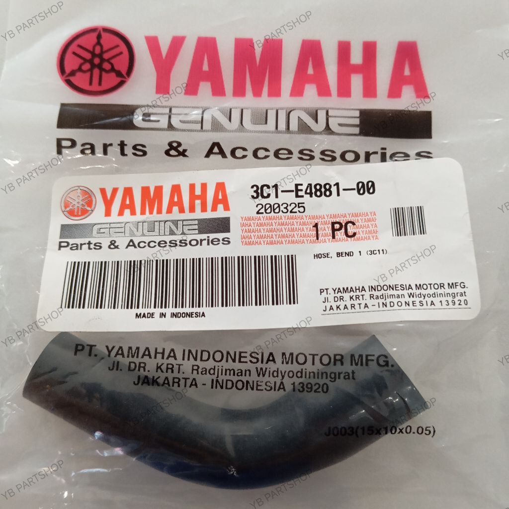 HOSE, BEND 1 (3C11) / SELANG PERTIGAAN FILTER UDARA - VIXION OLD ( 3C1-E4881-00 )