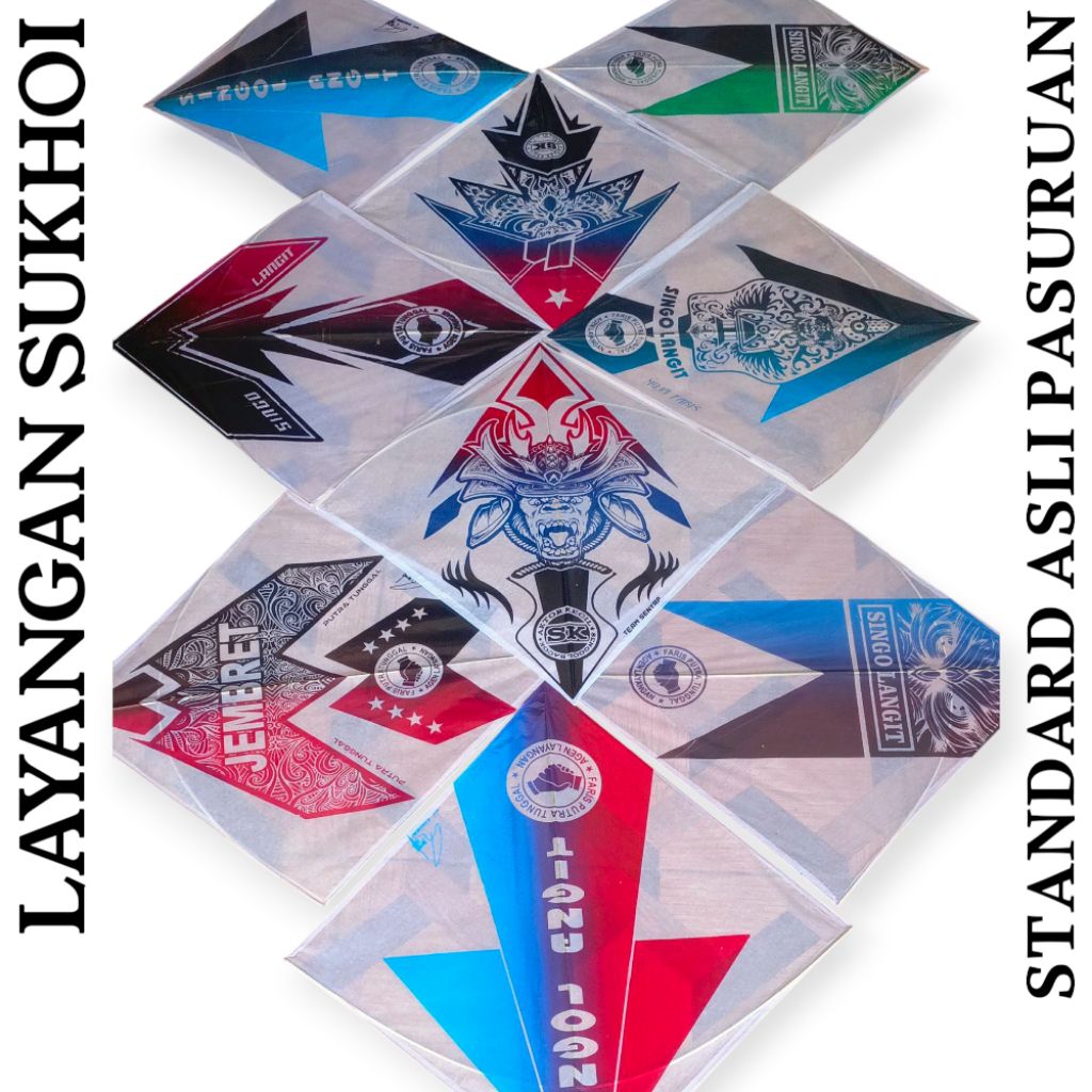 Layangan Sukhoi standar asli pasuruan isi 50 pcs